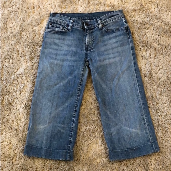 7 For All Mankind Crop Dojo Embroidered 7’s Jean - Picture 3 of 7